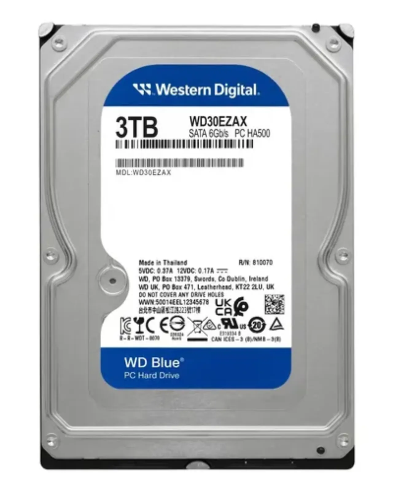 DISCO MECANICO 3.5 3TB WESTERN DIGITAL BLUE