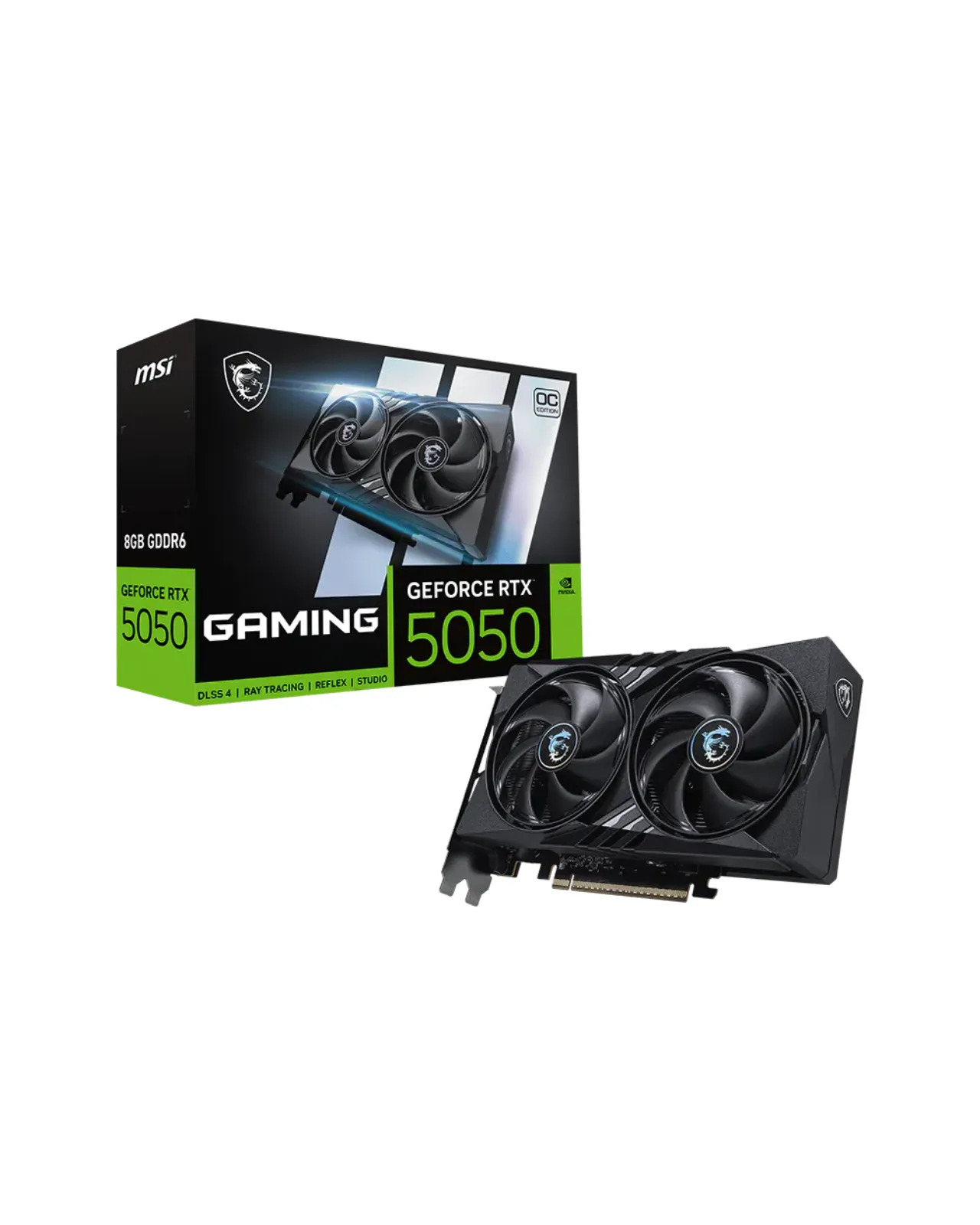 TARJETA VIDEO NVIDIA RTX 5050 8GB GDDR6 MSI GAMING 2 FANS