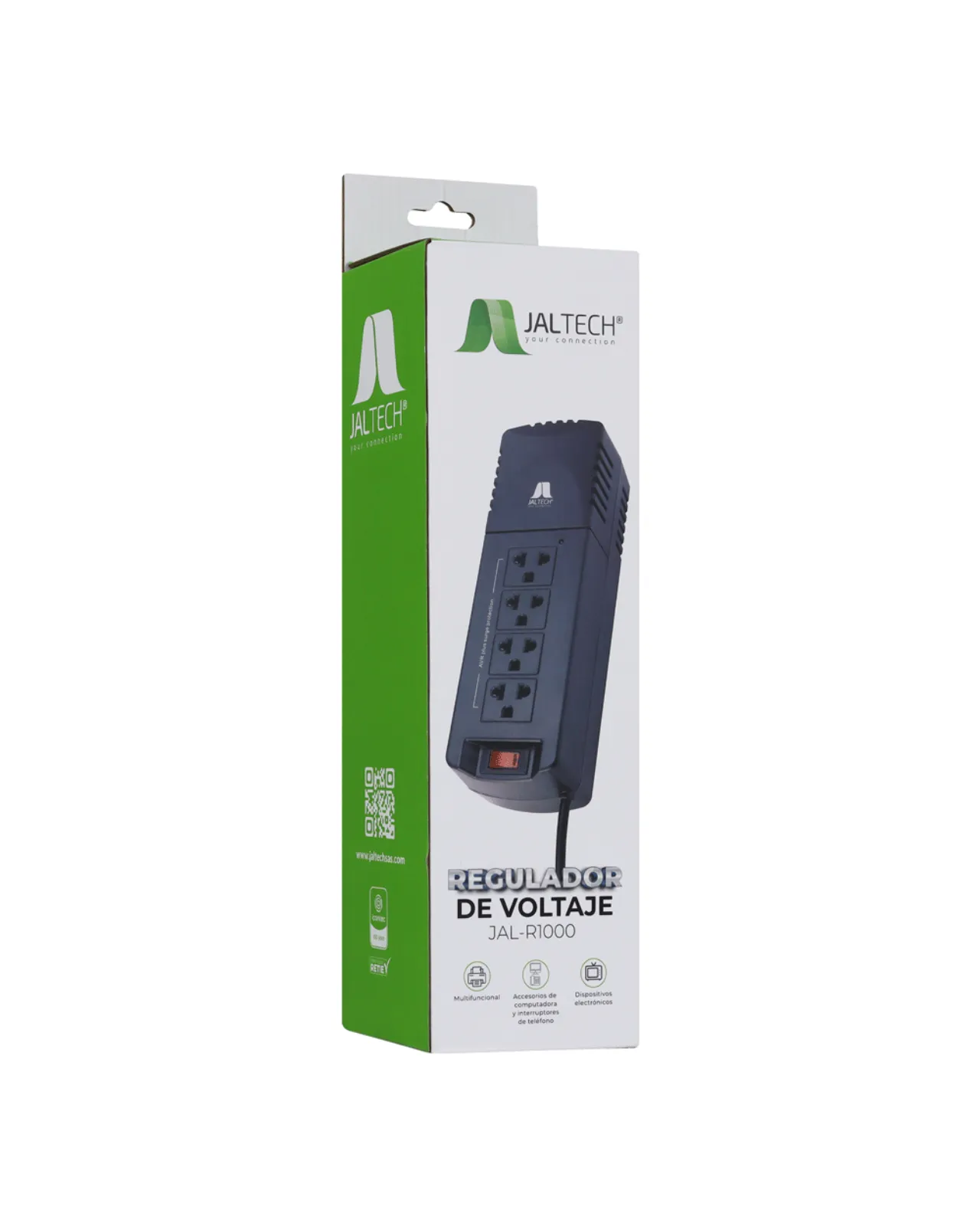 REGULADOR DE VOLTAGE JALTECH - 1000  4TOMAS