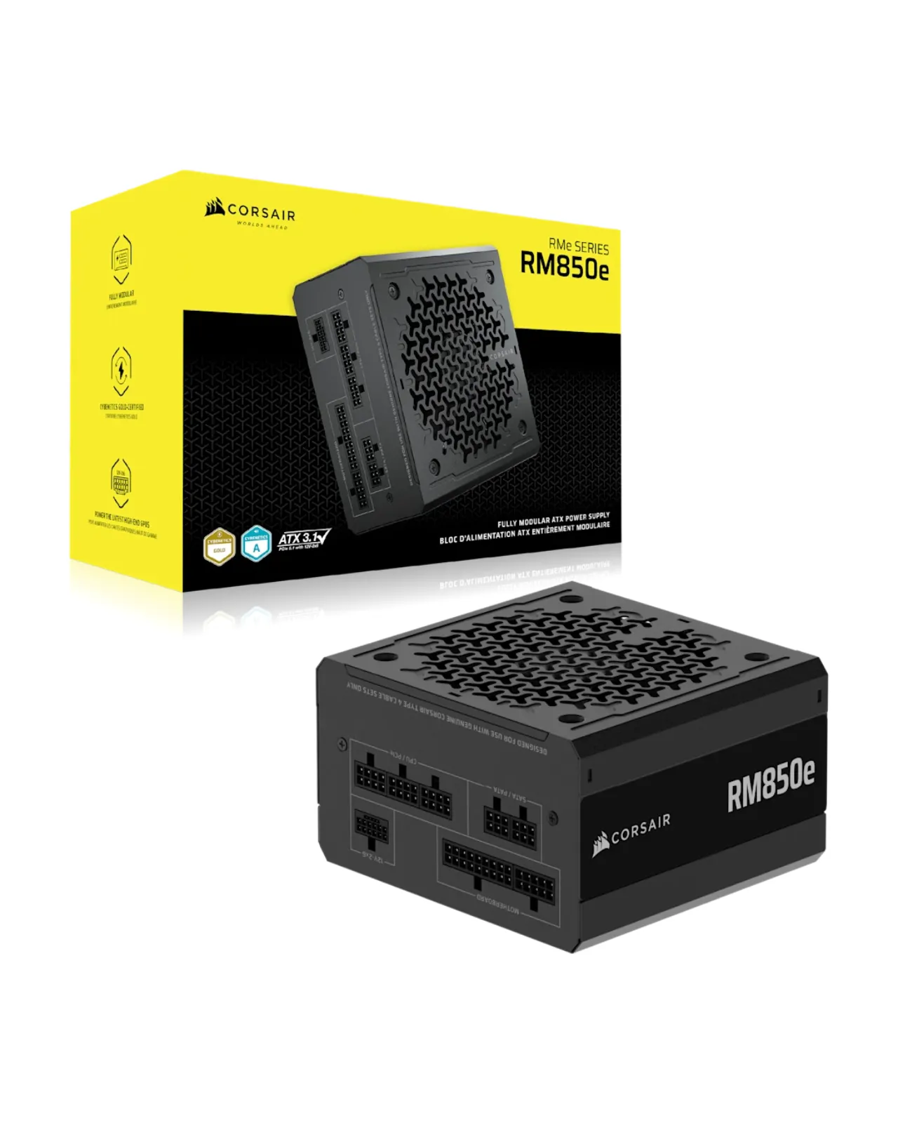 FUENTE CORSAIR RM 850E-GOLD-FULL MODULAR 	