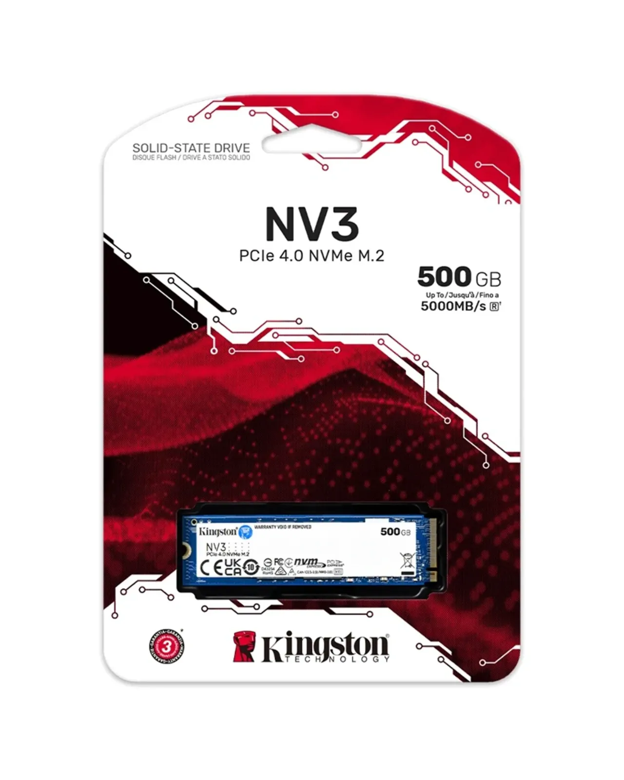 DISCO SSD M.2 500 GB PCIE  KINGSTON NV3 6000MB/S