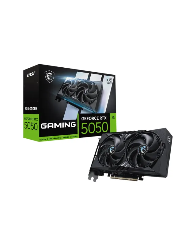TARJETA VIDEO NVIDIA RTX 5050 8GB GDDR6 MSI GAMING 2 FANS