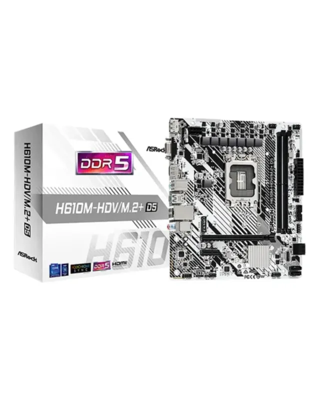 BOARD ASROCK H610M-HDV/M.2 + DDR5 WHITE